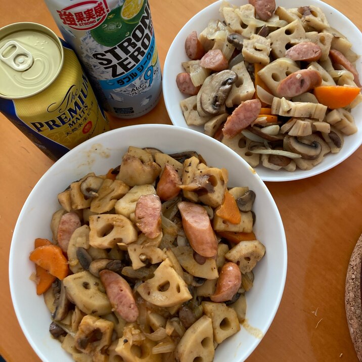 取り分け可!スパイシージャーマンれんこん